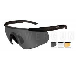 Lunettes Protection Balistiques Saber Advanced Ecrans Fum&eacute;/Incolore/Orange WileyX