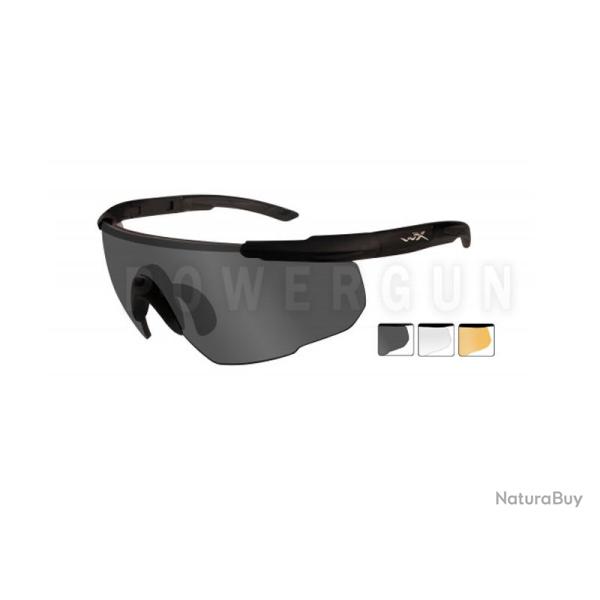 Lunettes Protection Balistiques Saber Advanced Ecrans Fum�/Incolore/Orange WileyX