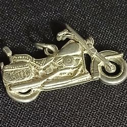 Pendentif Harley Davidson moto custom cruiser vintage 80's