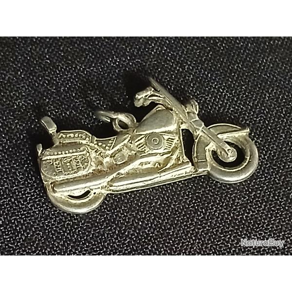 Pendentif Harley Davidson moto custom cruiser vintage 80's