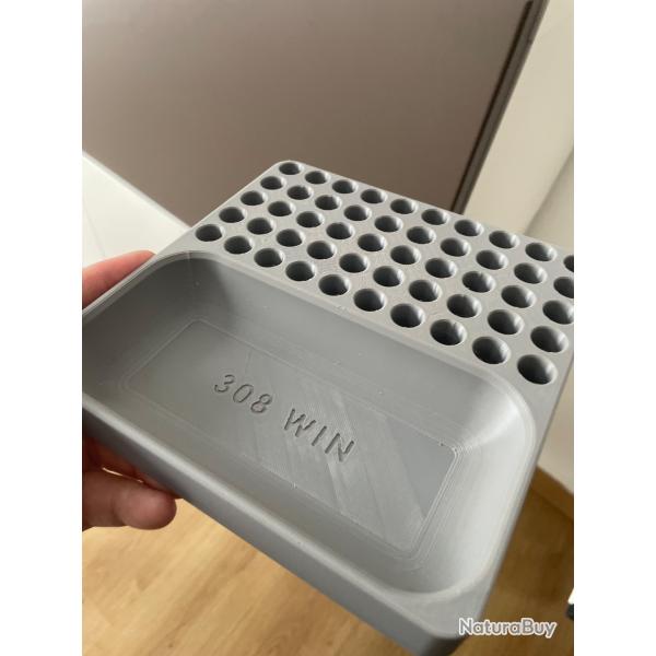 Plateau de rechargement 50 �tuis 308 WIN gris