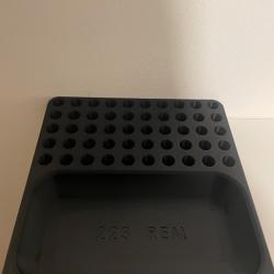 Plateau de rechargement 223 Remington 50 &eacute;tuis Noir