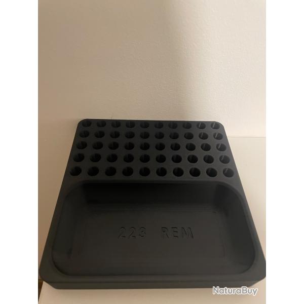 Plateau de rechargement 223 Remington 50 �tuis Noir