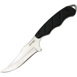 Couteau Fixe S-TEC T25139 Lame Acier Inox Manche G10 Noir &Eacute;tui Nylon STT25139
