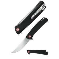 Couteau ElitEdge Lame Acier D2 Manche Micarta Black Linerlock Clip EE10B013BK