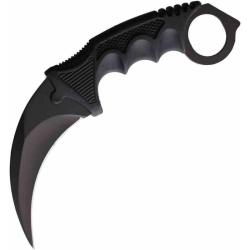 Lot de 5 Couteau Karambit ElitEdge Lame Acier Inox Manche ABS &Eacute;tui ABS EE20098BK