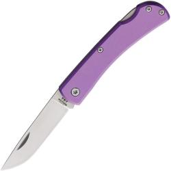 Couteau Bear & Son Small Farmhand Lame Acier Inox Satin Manche Alu Violet Lockback USA BC137LPL