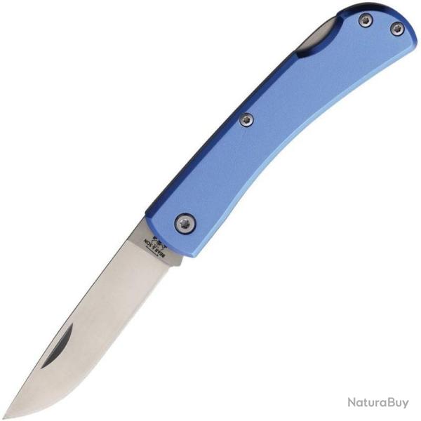 Couteau Bear & Son Small Farmhand Lame Acier Inox Satin Manche Alu Bleu Lockback USA BC137LBL