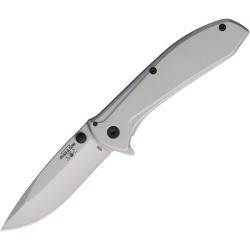 Couteau de Poche EDC Bear & Son 112 USA Lame Acier 440 Ouverture Assist&eacute;e Manche Acier BC112A