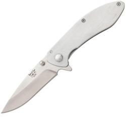 Couteau de Poche EDC Bear & Son 112 USA Lame Acier 440 Framelock Manche Acier BC112