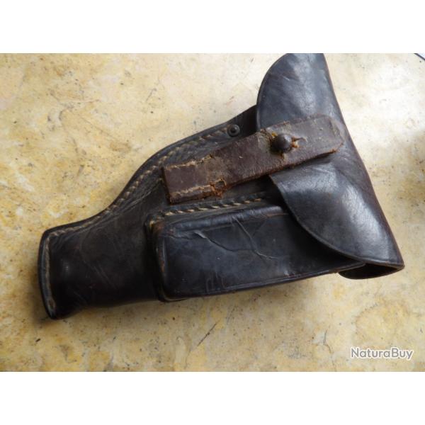 holster �tui cuir 1915 Allemand Prusse pistolet   Walter PPK mauser 1920 Sauer r�emploi ww2
