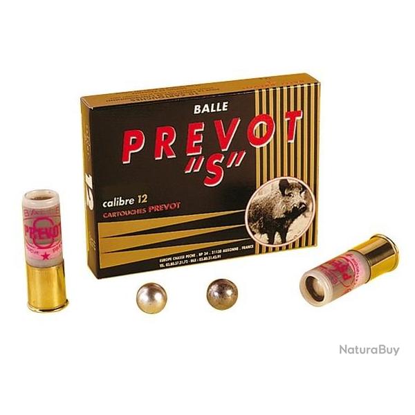 BOITE 5 CARTOUCHES PREVOT S CAL.12+