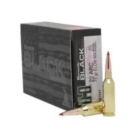 BOITE DE 20 CARTOUCHES HORNADY 22 ARC 75GR ELD-MATCH BLACK 81541