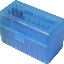 BOITE MTM POUR 50 MUNITIONS 375/9,3/338 LAPUA BLEUE RLLD-50-24