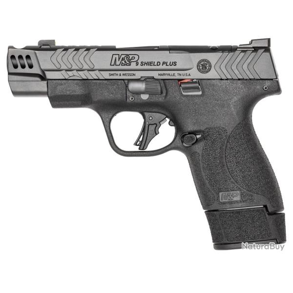 PISTOLET S&W PC MP9 SHIELD PLUS CARRY COMP 9X19 13990*