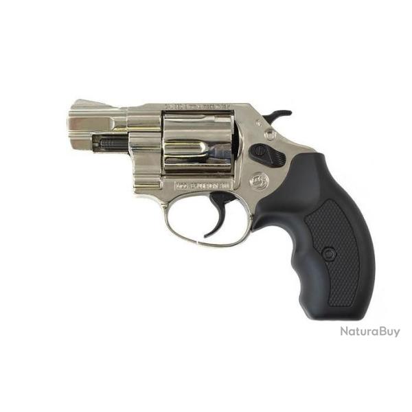 REVOLVER BRUNI MODELE NEW 380 2�� NICKELE 9MM BLANC/GAZ