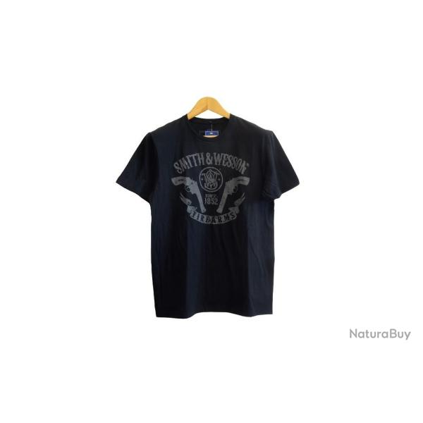 TEE SHIRT S&W BLACK 2 REVOLVERS M A1312-03GV-MD