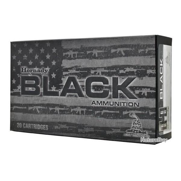 BOITE DE 20 CARTOUCHES HORNADY 300 BLACKOUT 110 GR NTX� BLACK(TM) 80862