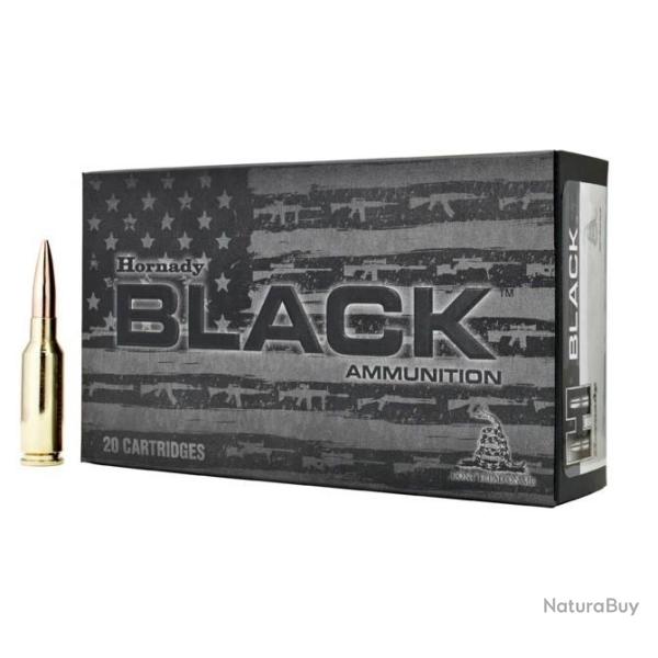 BOITE DE 20 CARTOUCHES HORNADY 6MM ARC 105GR BTHP BLACK REF.81604