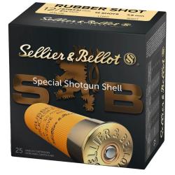 CARTOUCHES SB RUBBER BUCK SHOT CHEVROTINE CAOUTCHOUC 12GR CAL.12