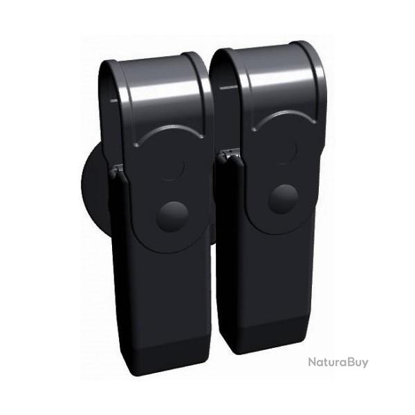 PORTE CHARGEUR DOUBLE DESIGN TECH STANDARD AVEC RABATS BES4020+