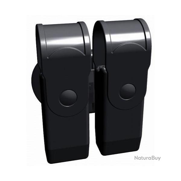 PORTE CHARGEUR DOUBLE DESIGN TECH COMPACT AVEC RABATS BES4009+