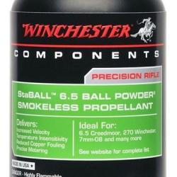 POUDRE SANS FUMEE WINCHESTER STABALL 6.5 454g UC0360 UN0509 1.4C+
