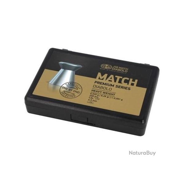 BOITE DE 200 PLOMBS JSB MATCH PREMIUM HEAVY DIAM.4.5 1025-200