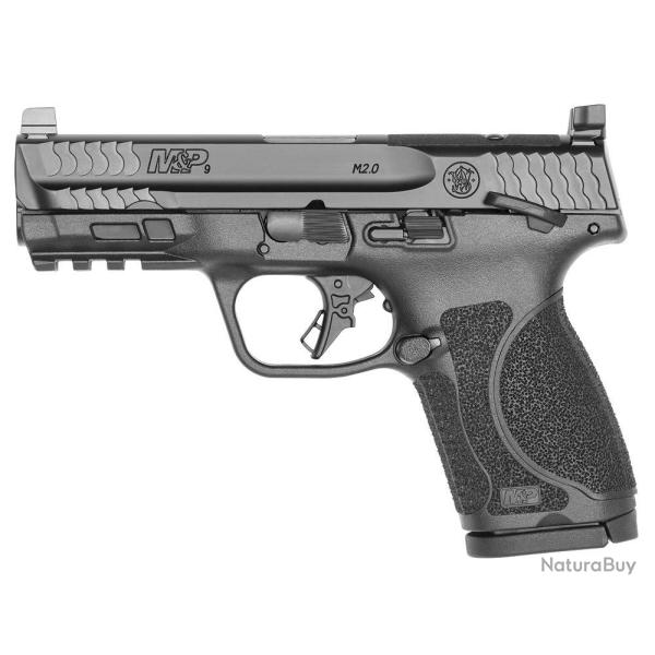 PISTOLET S&W M&P 9COMP M2.0 OR THUMB SAFE BLK 9�19 4�� 15RD SF 13568*