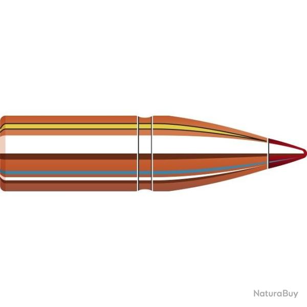 BOITE DE 50 OGIVES HORNADY 6.8MM/270 CAL.277 100GR CX 271904