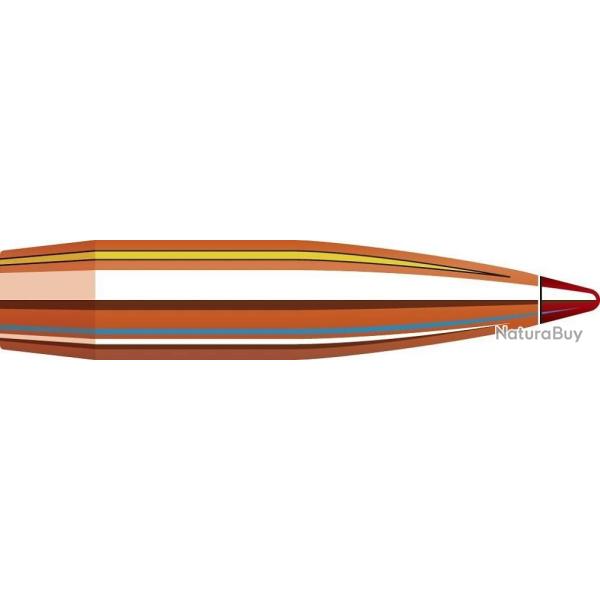 BOITE DE 50 OGIVES HORNADY 338 CAL.338 270 GR ELD-X 33371