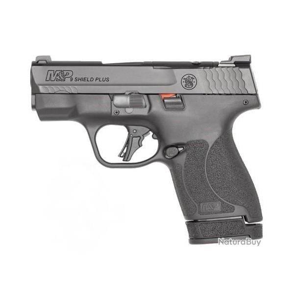 PISTOLET S&W M&P9 SHIELD PLUS OPTIC READY CAL.9X19 / 13534*