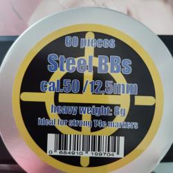 60 billes acier cal 50 8 grammes