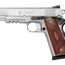 PISTOLET S&W 1911TA E-SERIES SILVER 5&acute;&acute; CAL.45ACP 8 COUPS 108411*