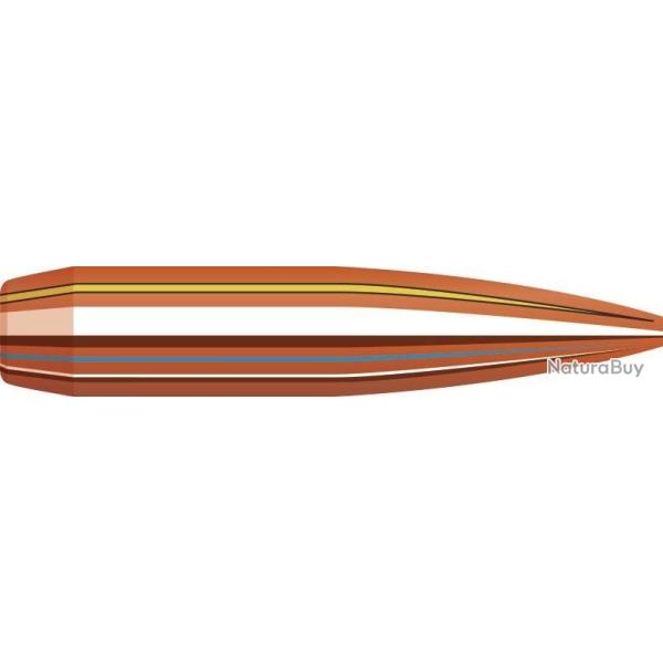 BOITE DE 100 OGIVES HORNADY 6.5MM .264 140GR BTHP MATCH 26335