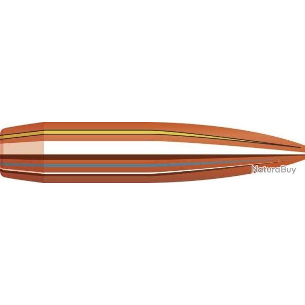 BOITE DE 100 OGIVES HORNADY 6MM .243 105GR BTHP MATCH 2458