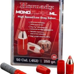 BOITE DE 20 OGIVES HORNADY 50 SABOT LOW DRAG 250 GMX 67274