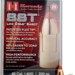 BOITE DE 20 OGIVES HORNADY 45 SABOT 40 200GR SST ML 67132