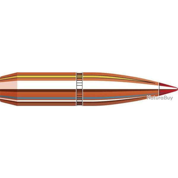 BOITE DE 100 OGIVES HORNADY 6.5MM .264 140GR SST 26302