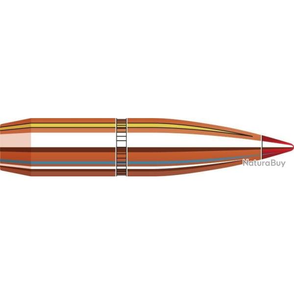 BOITE DE 100 OGIVES HORNADY 6.5MM .264 129GR SST 26202