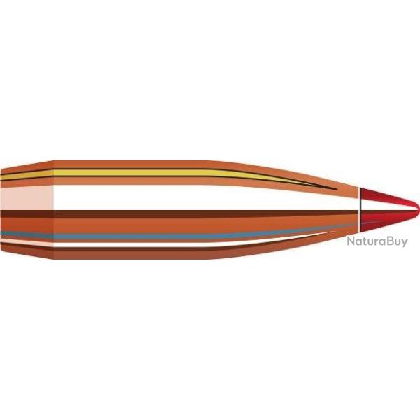 BOITE DE 100 OGIVES HORNADY 6MM .243 87GR V-MAX 22440