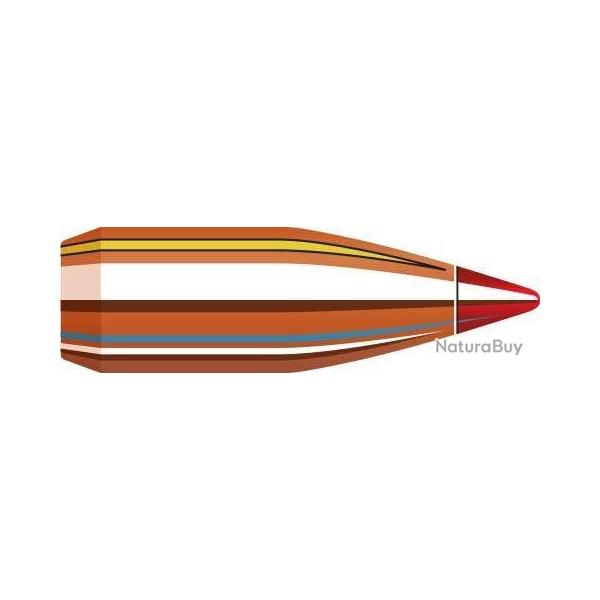 BOITE DE 100 OGIVES HORNADY 6MM .243 58GR V-MAX 22411