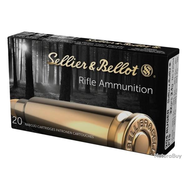 CARTOUCHES SB 204 RUGER PTS 32.3GRS/2.1G