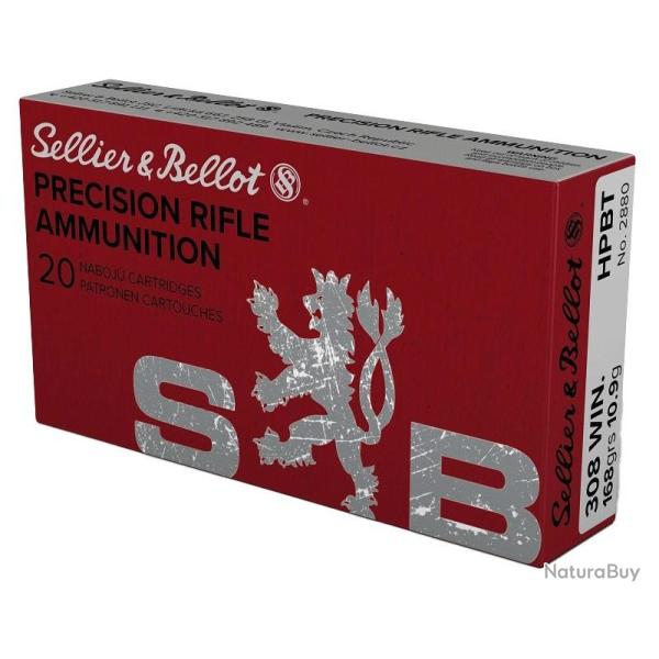 CARTOUCHES SB 308 WINCHESTER HPBT 168GRS / 10,9G