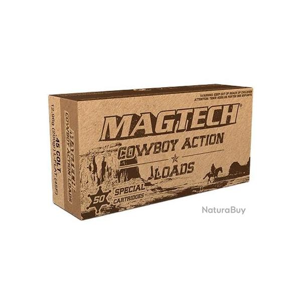 CARTOUCHES MAGTECH COWBOY ACTION 45 COLT 200GR LFN 45F+