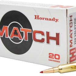 BOITE DE 20 CARTOUCHES HORNADY 224 VALKYRIE 88GR ELD-MATCH 81534