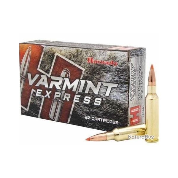 BOITE DE 20 CARTOUCHES HORNADY 6.5 CREEDMOOR 95GR V-MAX� 81481