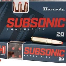 BOITE DE 20 CARTOUCHES HORNADY 300 BLACKOUT 190GR SUB-X 80877