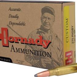 BOITE DE 20 CARTOUCHES HORNADY 275 RIGBY 140 GR SP 8070
