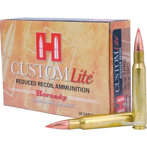 BOITE DE 20 CARTOUCHES HORNADY 30-06SPRG 125 GR SST LITE 81066